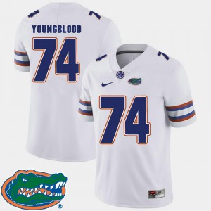 Florida Gators Jack Youngblood Jersey College Football White For Men 2018 SEC #74