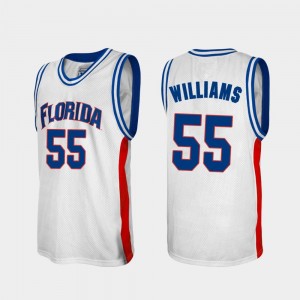 Florida Gators Jason Williams Jersey Alumni #55 For Men College Basketball White
