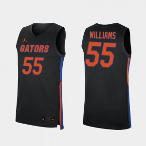 Florida Gators Jason Williams Jersey Black For Men 2019-20 College Basketball Replica #55