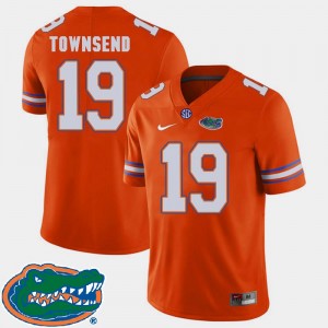 Florida Gators Johnny Townsend Jersey #19 Orange College Football 2018 SEC For Men's