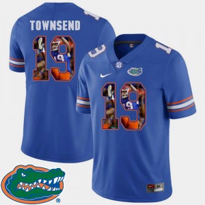 Florida Gators Johnny Townsend Jersey For Men Royal Pictorial Fashion Football #19