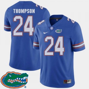 Florida Gators Mark Thompson Jersey College Football #24 Royal Men 2018 SEC