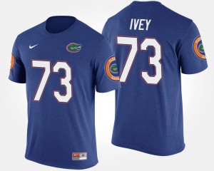 Florida Gators Martez Ivey T-Shirt Men's #73 Blue