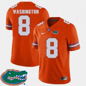 Florida Gators Nick Washington Jersey 2018 SEC College Football Mens #8 Orange