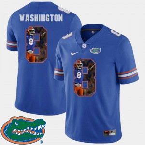 Florida Gators Nick Washington Jersey Royal For Men's Pictorial Fashion Football #8