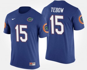 Florida Gators Tim Tebow T-Shirt #15 Men Blue