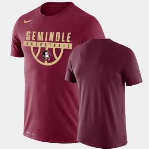 Florida State Seminoles T-Shirt Mens Performance Basketball Garnet Drop Legend