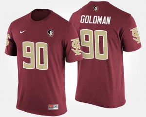 Florida State Seminoles Eddie Goldman T-Shirt #90 Men Garnet