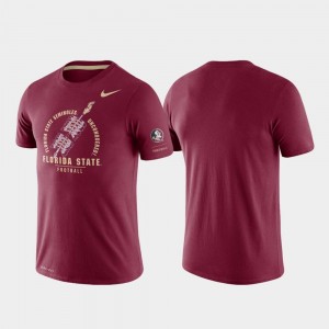 Florida State Seminoles T-Shirt Rivalry For Men Garnet Tri-Blend Performance