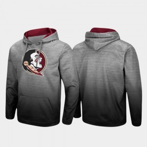 Florida State Seminoles Hoodie Pullover Sitwell Sublimated Men Heathered Gray