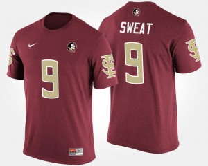 Florida State Seminoles Josh Sweat T-Shirt Garnet Men #9