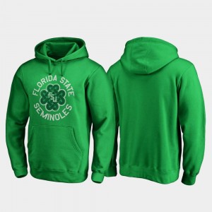 Florida State Seminoles Hoodie Luck Tradition For Men St. Patrick's Day Kelly Green
