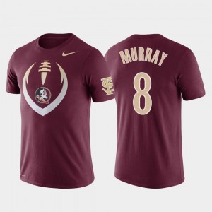 Florida State Seminoles Nyqwan Murray T-Shirt Garnet Performance Football Icon #8 Men