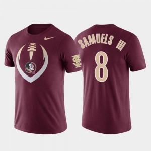 Florida State Seminoles Stanford Samuels III T-Shirt Men's Football Icon Performance #8 Garnet