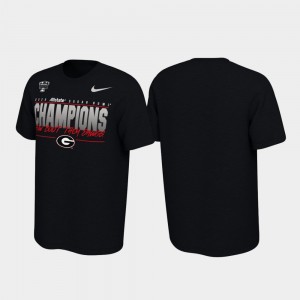 Georgia Bulldogs T-Shirt Locker Room Black 2020 Sugar Bowl Champions Men
