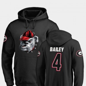 Georgia Bulldogs Champ Bailey Hoodie Football Midnight Mascot Men Black #4