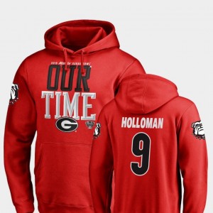 Georgia Bulldogs Jeremiah Holloman Hoodie 2019 Sugar Bowl Bound Counter Red Men #9