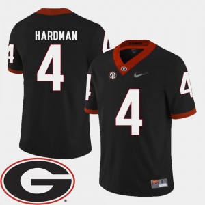Georgia Bulldogs Mecole Hardman Jersey For Men's College Football 2018 SEC Patch #4 Black