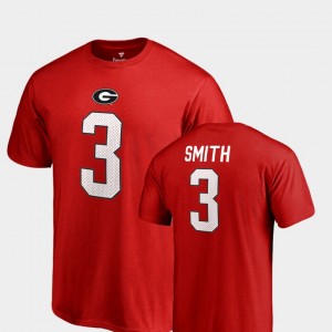 Georgia Bulldogs Roquan Smith T-Shirt Red College Legends For Men's Name & Number #3