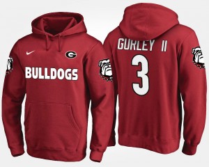 Georgia Bulldogs Todd Gurley II Hoodie #3 Mens Red