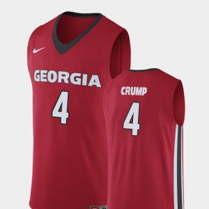 Georgia Bulldogs Tyree Crump Jersey Men's College Basketball Replica #4 Red