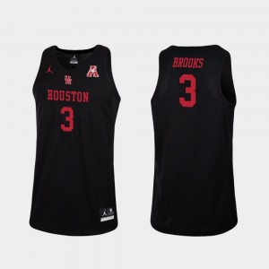 Houston Cougars Armoni Brooks Jersey Men Black College Basketball Replica #3