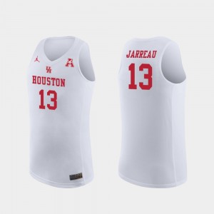 Houston Cougars Dejon Jarreau Jersey #13 Mens Replica College Basketball White