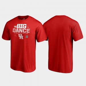 Houston Cougars T-Shirt Big Dance March Madness 2019 NCAA Basketball Tournament Red For Men