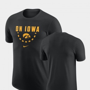 Iowa Hawkeyes T-Shirt Men's Black Basketball Team