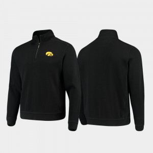 Iowa Hawkeyes Jacket Half-Zip Pullover Tommy Bahama Black College Sport Nassau For Men's