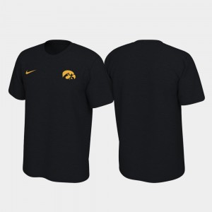 Iowa Hawkeyes T-Shirt Black Men Legend Left Chest Logo