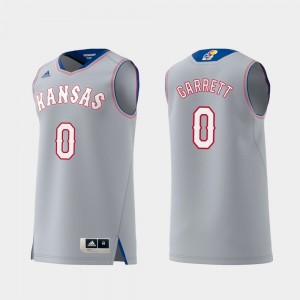 Kansas Jayhawks Marcus Garrett Jersey Replica For Men #0 Swingman College Basketball Gray