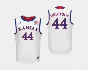 Kansas Jayhawks Mitch Lightfoot Jersey For Men #44 College Basketball White