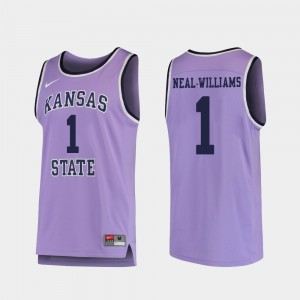 Kansas State Wildcats Shaun Neal-Williams Jersey Replica Purple #1 College Basketball Men's