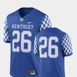 Kentucky Wildcats Jersey For Men's 2018 Game College Football #26 Royal
