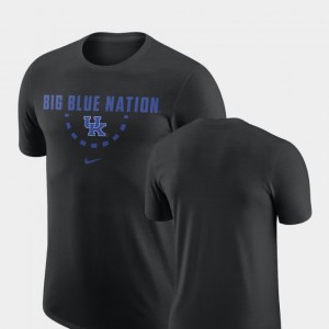 Kentucky Wildcats T-Shirt Black Basketball Team Mens