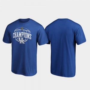 Kentucky Wildcats T-Shirt Men Royal Corner 2019 Belk Bowl Champions