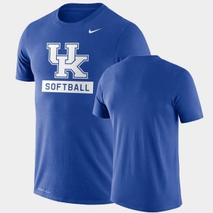 Kentucky Wildcats T-Shirt Performance Softball Drop Legend Royal For Men's