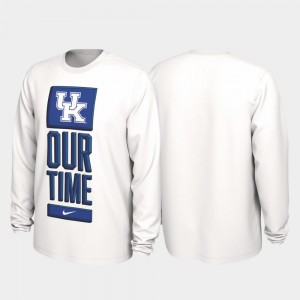 Kentucky Wildcats T-Shirt For Men Our Time Bench Legend 2020 March Madness White
