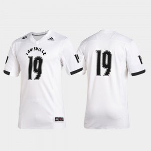 Louisville Cardinals Jersey Mens #19 2019 Special Game Premier Football White