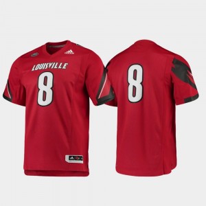 Louisville Cardinals Jersey Premier #8 Football Red Men's