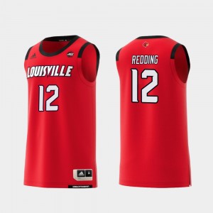 Louisville Cardinals Jacob Redding Jersey Men's College Basketball Replica Red #12