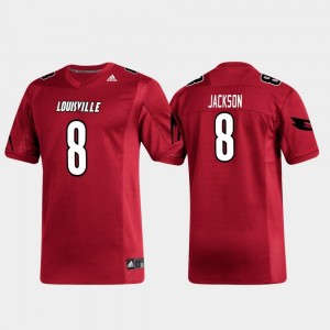 Louisville Cardinals Lamar Jackson Jersey For Men's Red #8 Alumni Football Replica
