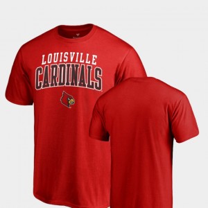 Louisville Cardinals T-Shirt For Men Square Up Red