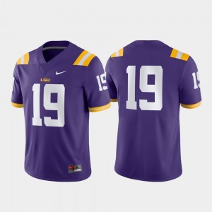LSU Tigers Jersey For Men #19 Game Purple