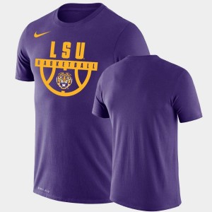 LSU Tigers T-Shirt For Men Drop Legend Performance Basketball Purple