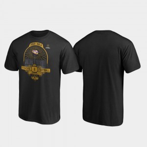 LSU Tigers T-Shirt 2020 National Championship Bound Black French Quarter College Football Playoff For Men's