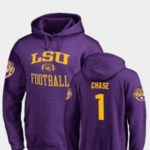 LSU Tigers Ja'Marr Chase Hoodie Neutral Zone Mens College Football Purple #1