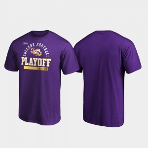 LSU Tigers T-Shirt Purple 2019 College Football Playoff Bound Safety Mens