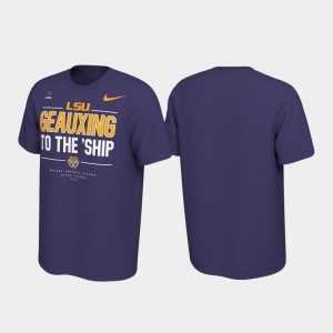 LSU Tigers T-Shirt College Football Playoff Purple 2020 National Championship Bound Men
